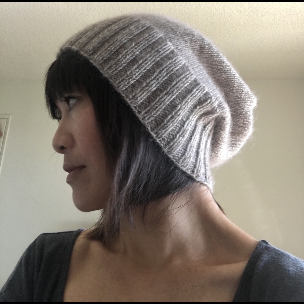 Cashmere Earthy Brown Hand Knitted Beanie